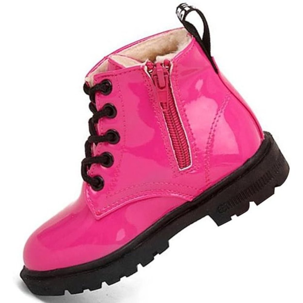 💕NWT Hot Pink Heart Purse & Girls Boots Patent Leather BARBIE Halloween … - Picture 3 of 9